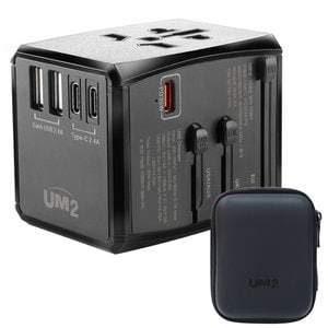 UM2 5포트 8A USB 전세계 해외 여행용 멀티 플러그 아댑터 여행어댑터 PD 35W