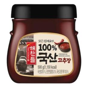 CJ제일제당 해찬들 100퍼센트 국산고추장 500g 1개