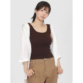 여자 여름 데일리 컬러 레이어드 부유방 커버 9컬러 민소매 나시 티셔츠 LATO010_P429497944