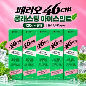 페리오 46cm 롱래스팅 아이스민트 고불소 치약 120g 5개 코스트코
