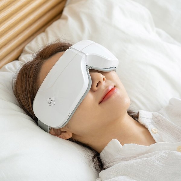 아이케어 눈마사지기 공기압 온열 힐링음악  화이트 JK-1MSG1000W