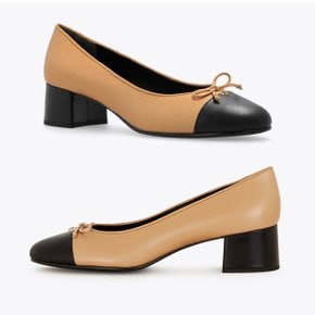 Cap Toe Pump 45mm 156210-250 토리버치 캡토 힐 펌프스 로퍼