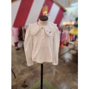 [여주점] (C)우븐 카라 저지 블라우스 RP44-TS202IV