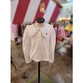 [여주점] (C)우븐 카라 저지 블라우스 RP44-TS202IV