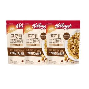 켈로그 프로틴 그래놀라 다크 초코 450g x 3개