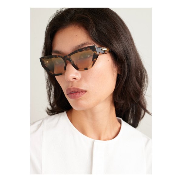 디올 Cdior B6i 캣아이 톨토이즈셸 아세테이트 선글라스 브라운 46376663162984094