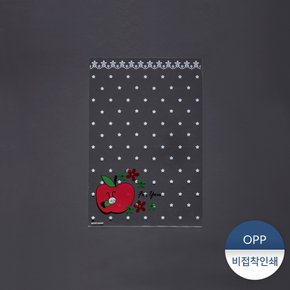 OPP비접착형인쇄봉투-꽃벌사과 1묶음(500장)