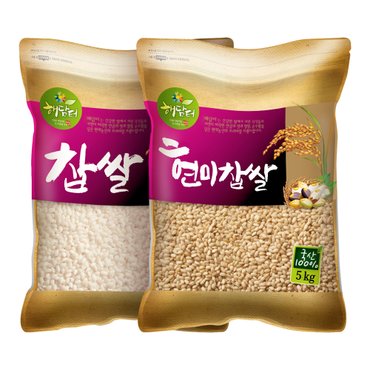 현대농산 국산 찹쌀 5kg+현미찹쌀 5kg 혼합곡