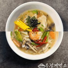 [G][우정제면소] 맑은해물맛 칼국수/수제비 12인분 (수제비6인분+칼국수6인분도 가능)