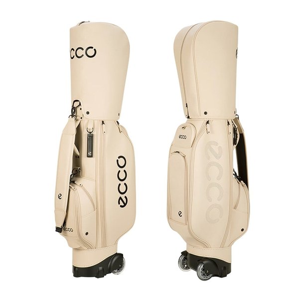 골프백 남녀공용 캐디백 베이지 휠백 골프가방