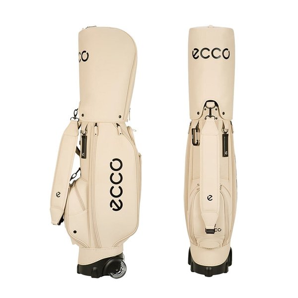 골프백 남녀공용 캐디백 베이지 휠백 골프가방