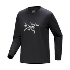 아크테릭스 ARC`TERYX 아크테릭스 아키옵터릭스 로고 티셔츠 우먼 (ATOFWX9428BLK) (ARCHAEOPTERYX LOGO LS