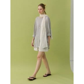 TENCEL BOX TEE - GRAY