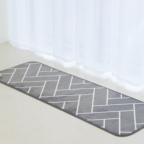 소프트 헤링본 극세사 주방매트 50x150cm