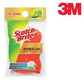 3M 제로 스크래치 천연펄프 수세미 1개입