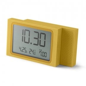 SLIDE lcd alarm clock yellow - LR141J7
