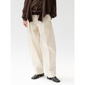 cotton pintuck pants (ivory)