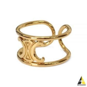 셀린느 셀린느 TRIOMPHE RING IN BRASS WITH GOLD FINISH (46S556BRA 35OR) (트리옹프 링 인 브