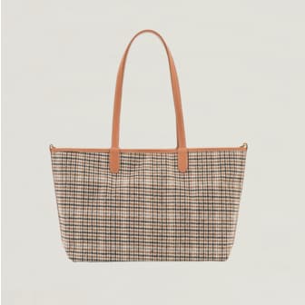 쏘쏠트 [SOSALT] 비배니 vivannie   Sophia Shopper Bag - Check  123D123010