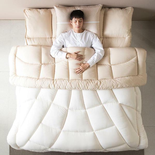 홈랩 기절베딩 포그니 베개+커버+이불+토퍼 풀세트 SK