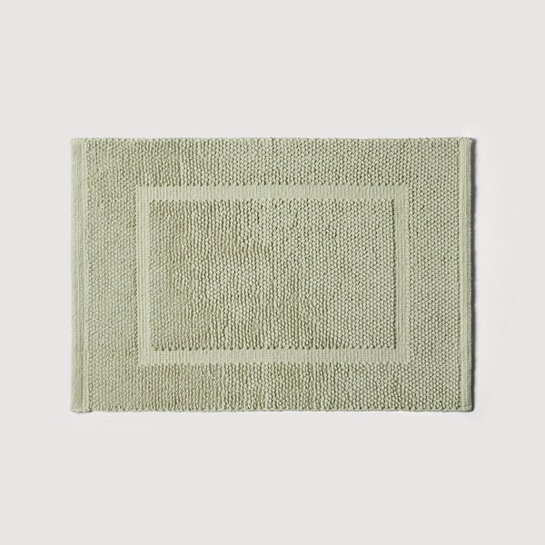 논슬립 코튼 보더 욕실매트_60x40cm_카키그레이 J625902002648