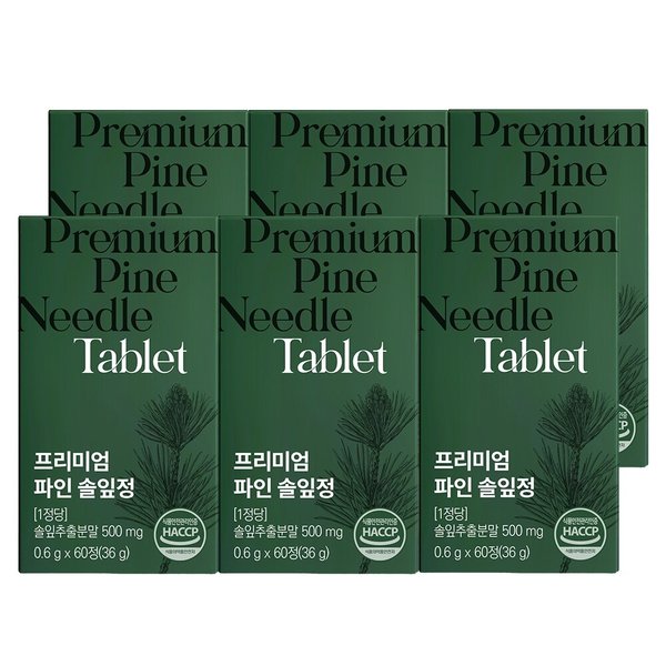 [이롭핏] 프리미엄 파인 솔잎정 60정 X 6박스