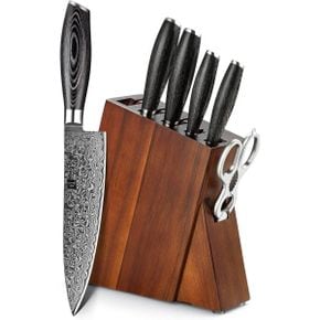 독일 헨켈 즈윌링 칼세트 쌍둥이칼 1834703 XINZUO 7Piece Damascus Steel Knife Block Sets Pro