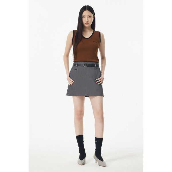 [AR/CHIVE] 벨티드 슬림 핏 미니 스커트 71152354A3170