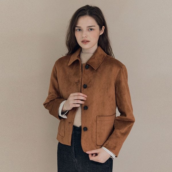 [여주점] 올앤선드리 인조스웨이드 자켓 A5F8J123