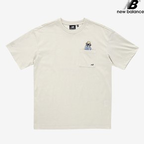 NBNEB29033-BE 아이비걸 포토 반팔티 SEMI OVER 남녀공용 티셔츠