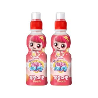  웅진 어린이음료 알쏭달쏭 캐치티니핑 복숭아맛 200ml 24개