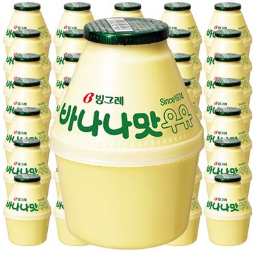  빙그레 바나나맛 우유 240ml x 24개 항아리 단지우유