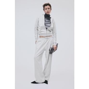 H&M 스웨트 팬츠 라이트 그레이 멜란지 1193602008