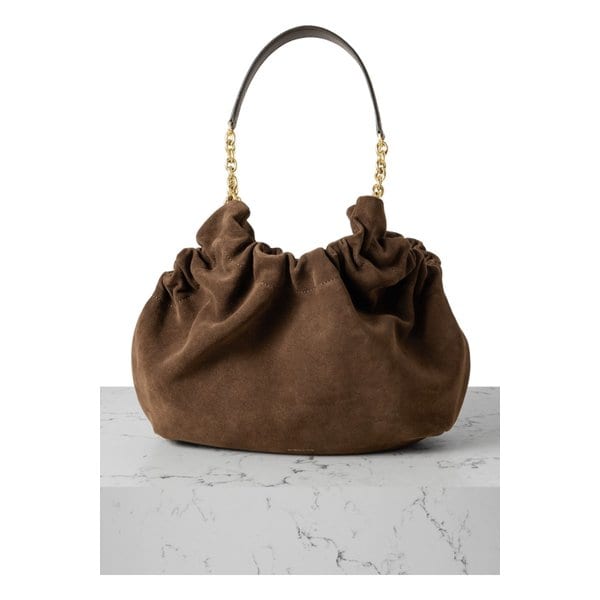 드멜리어 마이애미 스웨이드 숄더 백 초콜릿 46376663162913569