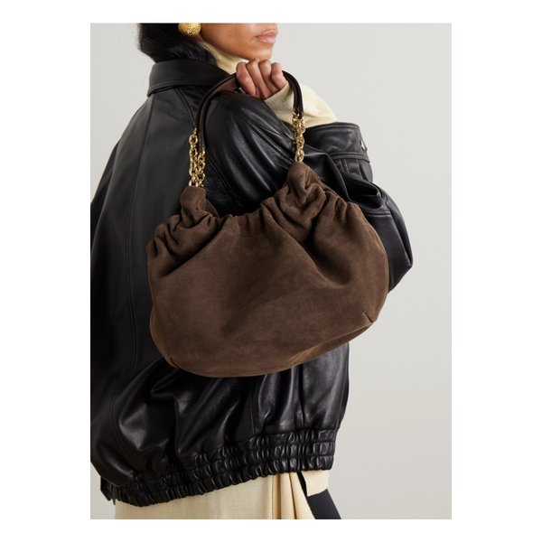 드멜리어 마이애미 스웨이드 숄더 백 초콜릿 46376663162913569