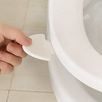 엘홈 1+1 일반 화이트  변기 손잡이 / 욕실용품 위생용품  변기커버 위생손잡이 변기뚜껑 변기손잡이