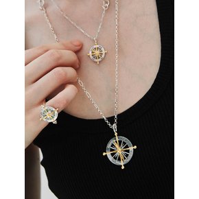 Life Cardinal Compass Necklace - Large