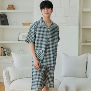 /알콩단잠 국내생산 남성잠옷 여름 반팔 파자마 홈웨어 실내복