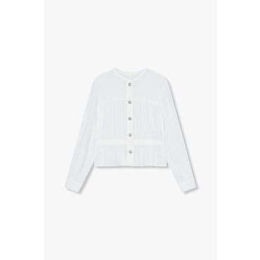 GCUT [25S/S] 라운드 넥 셔링 블라우스(7255160102)