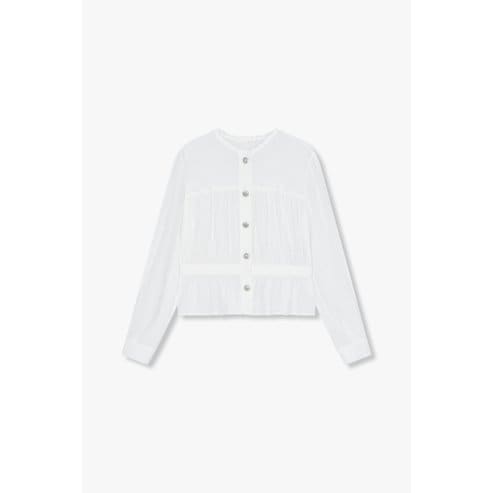 GCUT [25S/S] 라운드 넥 셔링 블라우스(7255160102)