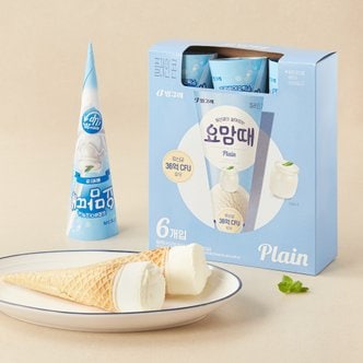 빙그레 요맘때콘 플레인 150ml*6입