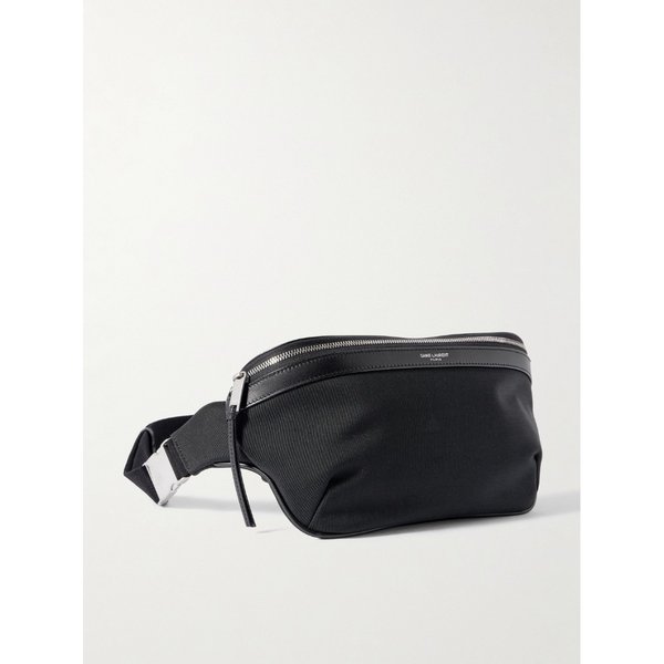 가죽 트림 캔버스 벨트백 46376663163045289