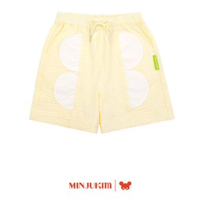 BP32PH723 Floral leaf seersucker shorts