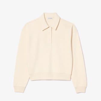 라코스테 [시흥점] 여성 엠보 로고 폴로카라 스웻셔츠 SF0351-55G