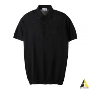 JOHN SMEDLEY Adrian - Black (ADRIAN 폴로 니트)