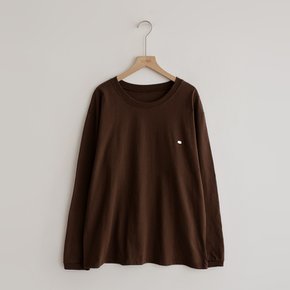 엔터 베이직 라운드 패치 티셔츠