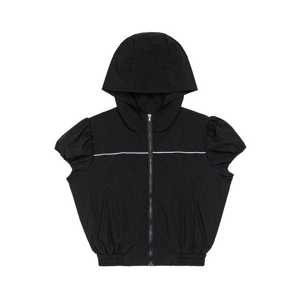 CAP-SLEEVE WINDBREAKER (BLACK)