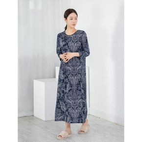엄마옷 홈웨어 원피스 라운드 긴팔 MQG129695 마담 미시 중년여성 빅사이즈 할.._P439425345