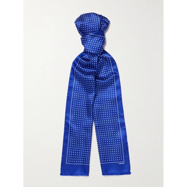 폴카 도트 실크 새틴 스카프 46376663162968657