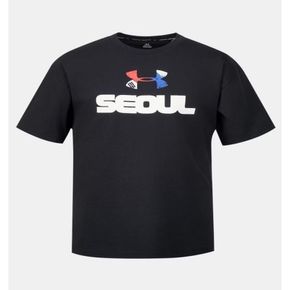 [언더아머] (6018612-001) 서울 시티 콜라보 남여공용 반팔티셔츠..